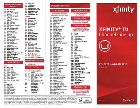 Image result for Xfinity Channels