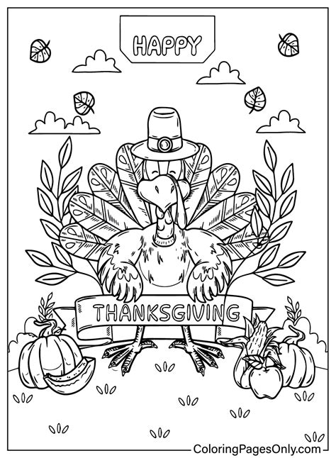 118 Turkey Coloring Pages - ColoringPagesOnly.com