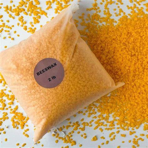 Granulés de cire d'abeille naturelle pure 2 livres - Cire d'abeille ...