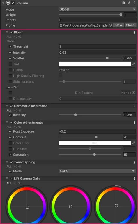 Unity Error Cs1514 Post-Processing 的图像结果