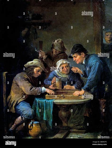 Backgammon players by Peter David Teniers the Younger 1610-1690 Belgium ...