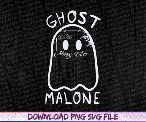 Buy Ghost Malone PNG, Ghost Malone SVG, Funny Ghost Png, Sublimation ...