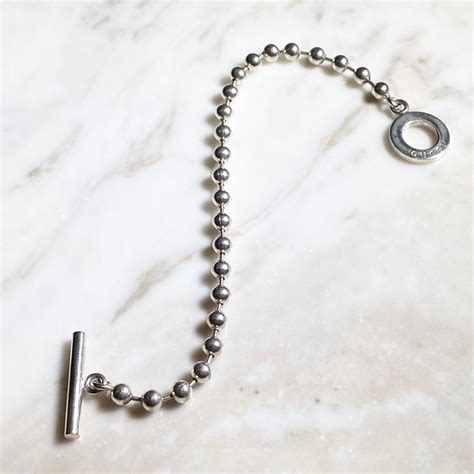 GUCCI silver ball chain bracelet | NOIR ONLINE