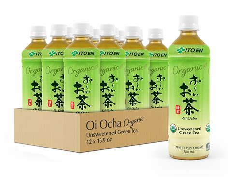 Buy Ito En Oi Ocha Unsweetened Green Tea, 16.9 Ounce (Pack of 12), Zero ...