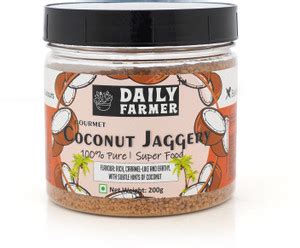 DAILY FARMER Coconut Jaggery Sugar, Natural Sweetener Powder Jaggery ...