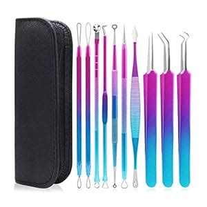 Ubervia® 10PCS Pimple Comedone Extractor Tool Acne Removal Kit ...