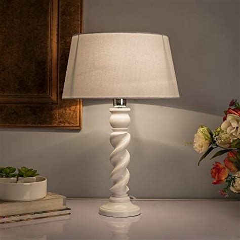 Buy Homesake® Modern Small Ceramic Table Lamp, Classic Bedside Desk ...