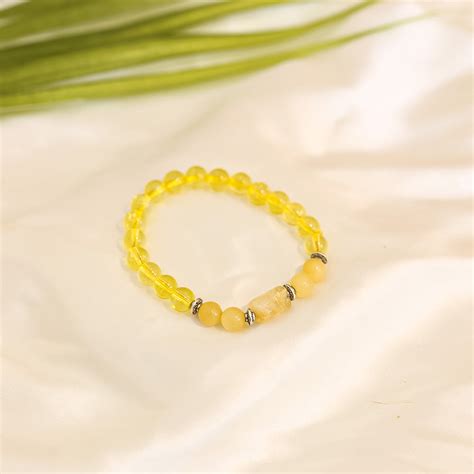 Buy Dhanu Rashi (Sagittarius) Citrine Bracelet – Divine Hindu
