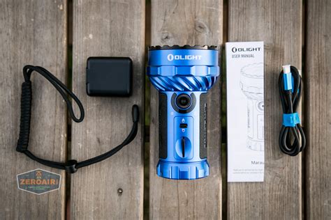 Olight Marauder 2 Blue Flashlight Review - ZeroAir Reviews