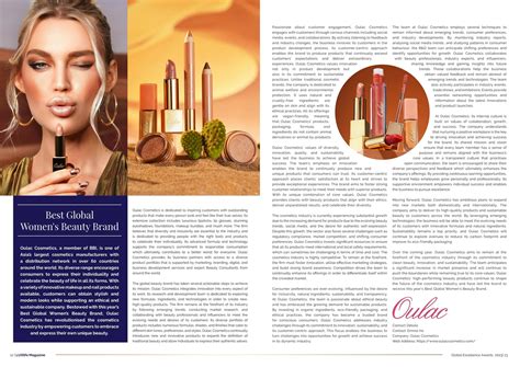 OULAC Beauty Brand Wins "Best Global Women's Beauty Brand" Award ...