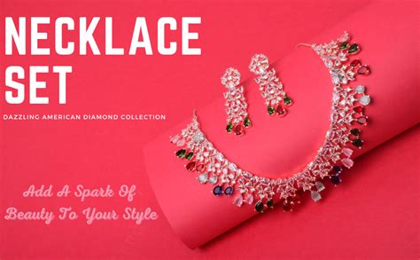 Buy Steorra jewels American Diamond AD Cubic Zirconia CZ Red ...