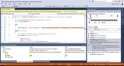 Debugging in Visual Studio 的图像结果