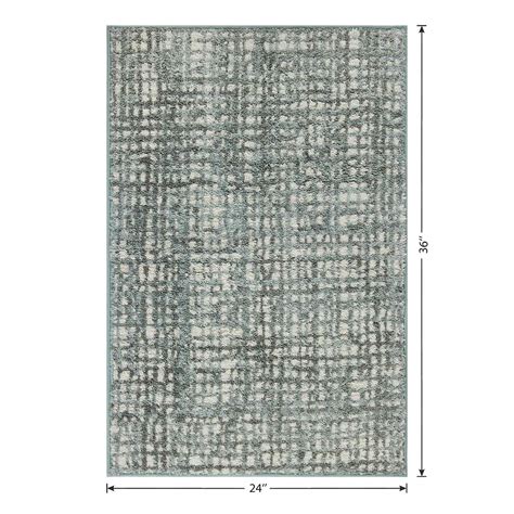 Grayson Sage Abstract Knitted Washable Accent Rug with Gel Latex Back ...
