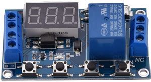 TRUSTECH Timer Relay, DC 6-30V 1 Channel Relay Module Switch Trigger ...