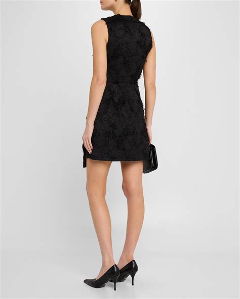 Jason Wu Collection Fray Jacquard Mini A-Line Dress | Neiman Marcus