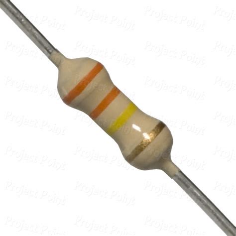 330K Ohm 0.25W Carbon Film Resistor 5%, CFR, Color Code Resistor, Color ...