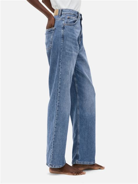 Women's Mid Blue High-Waisted Straight-Leg Jeans | Primark