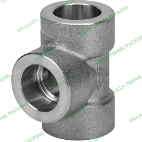 Jual Tee Besi Class 3000 Sock Weld 3/8" inch / TEE SW # 3000 CS ...