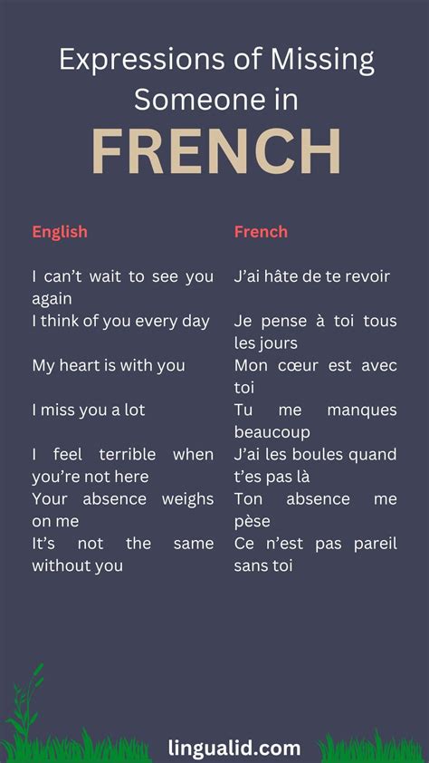 Sweet Romantic Phrases in French for Lovers