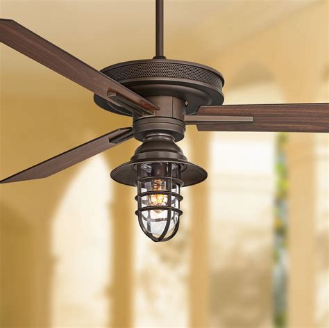 Buy 60 Casa Vieja Industrial Indoor Outdoor Ceiling Fan with Light Kit ...