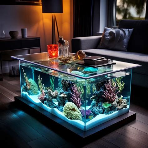 Aquarium Coffee Table: Dive into Tranquility with Underwater Elegance