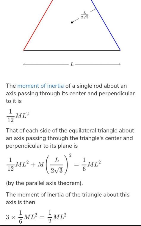 3 rods each of mass m and length l are joined together to form a ...