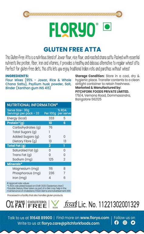 Floryo Gluten Free Atta