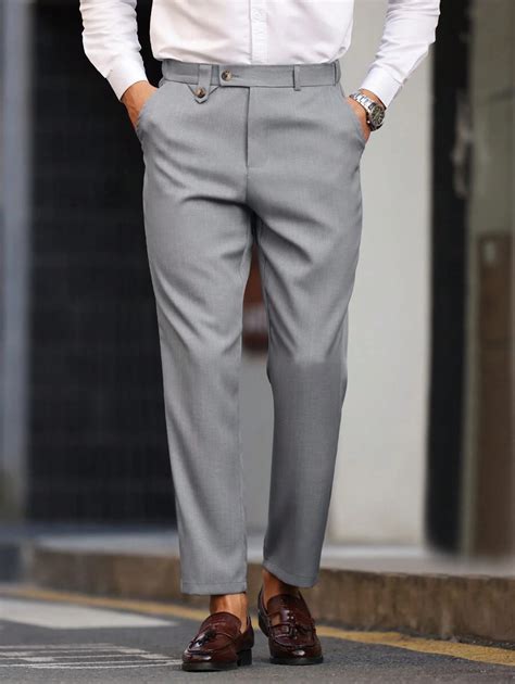 Manfinity Mode Business Casual Trousers, Minimalist Fashion Everyday ...