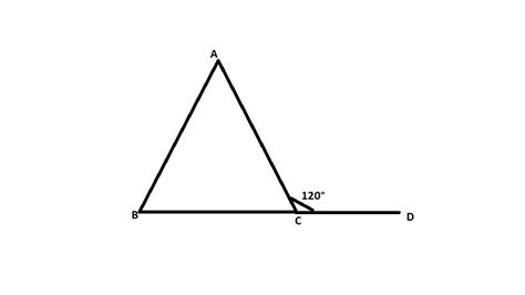 Side BC of a triangle ABC has been produced to a point D such that ∠ACD ...