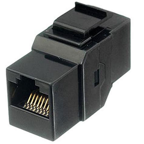 Ziotek CAT6 Inline Faceplate Coupler, Black : Amazon.in: Electronics