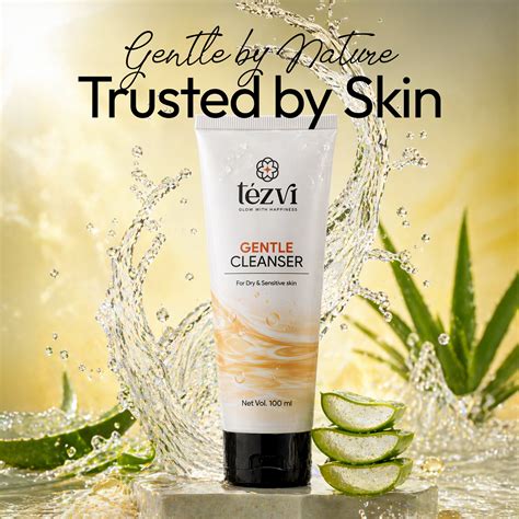 Gentle Face Wash for Dry Sensitive Skin | Niacinamide + Aloe Vera – Tezvi