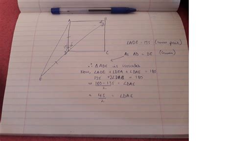 In the given fig, ABCD is a square whose diagonal BD is extendedthrough ...