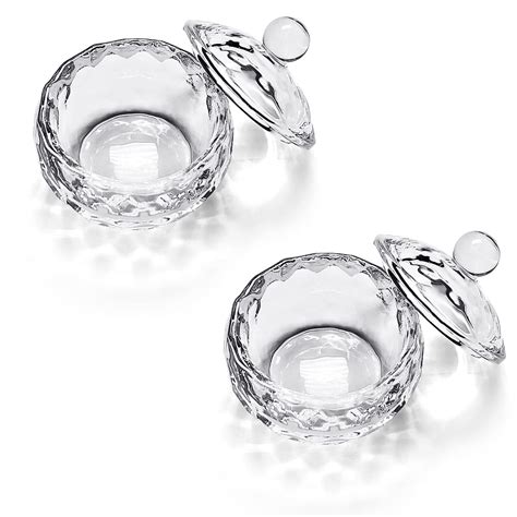 Gleevia Acrylic Liquid Powder Dappen Dish Bowl Glass Crystal Cup ...