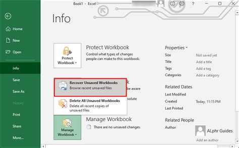 Image result for Recover Excel Version History