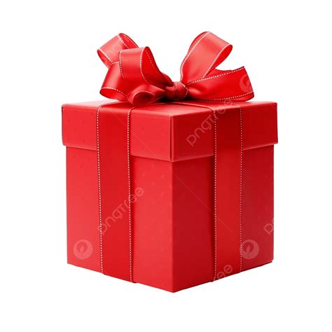 Red Box Christmas Gift, Christmas, Decoration, Holiday PNG Transparent ...
