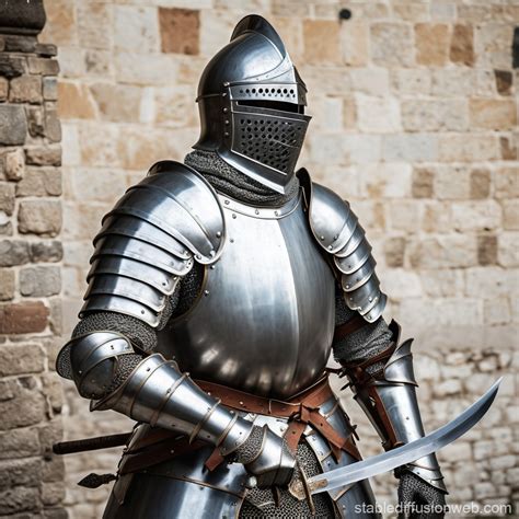 Knight in Full Plate Armor | Stable Diffusion Online