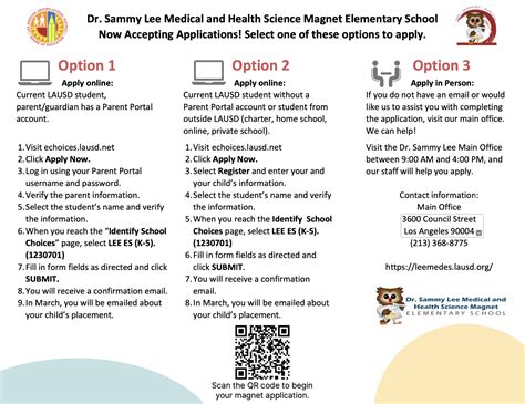 Apply to Dr. Sammy Lee - Magnet Application – Magnet Program – Dr ...