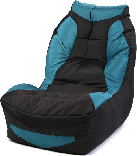 Lushberry Bean Bag Gaming Chair Play Station in Black and Air Force ...