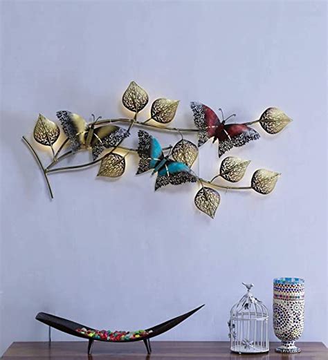 Collectible India Metal LED light Wall Decor Hanging, Multicolor 3D ...