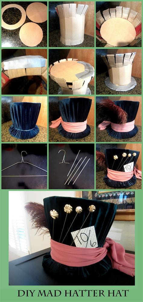 DIY Mad Hatter Top Hat | Steam Punk | Alice in wonderland costume ...