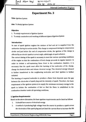Fuel Pump, Injectors and Nozzles - Internal Combustion Engines - Studocu