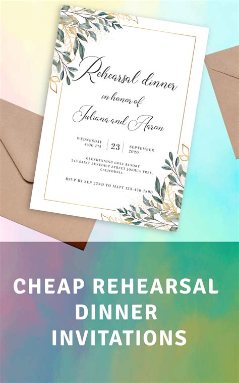 Rehearsal dinner invitations – Artofit