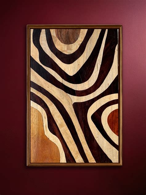 Buy Organic Currents in Abstract Wood Inlay by Mohan Kumar