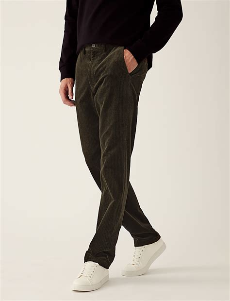 Buy Regular Fit Luxury Corduroy Stretch Trouser at Marks & Spencer