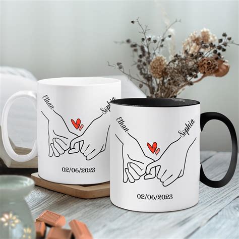 Amazon.com: Personalized Couple Coffee Mugs with Photo, Names - Wedding ...