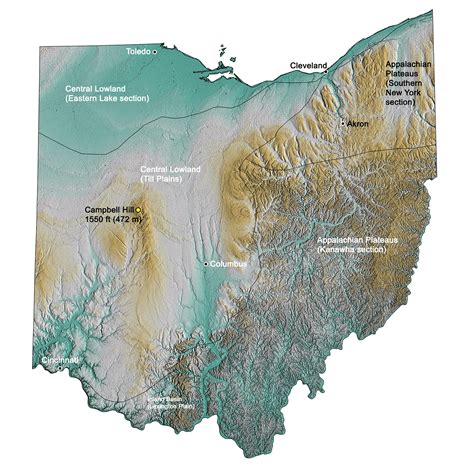 Geologic and Topographic Maps of the Midwestern United States — Earth@Home