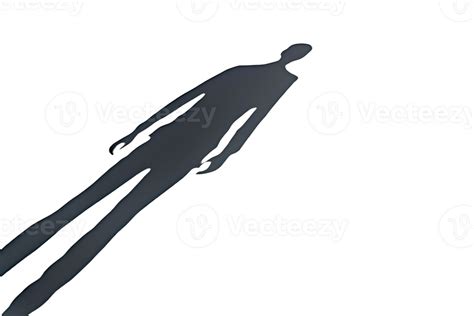 Silhouette of a mysterious figure casting a long shadow, emphasizing ...