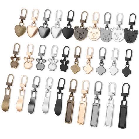 30pcs Zipper Pull Replacements with Box, TSV Detachable Zipper Pull ...