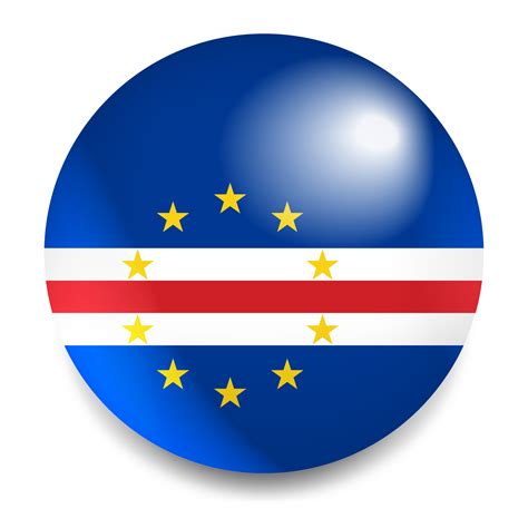 Cabo Verde Flag Round Icon - Cape Verdean Flag Circle 69019038 PNG