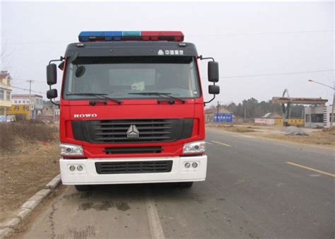 6x4 Drive Six Seats Water Tank Firefighting Truck with Flattop Length ...